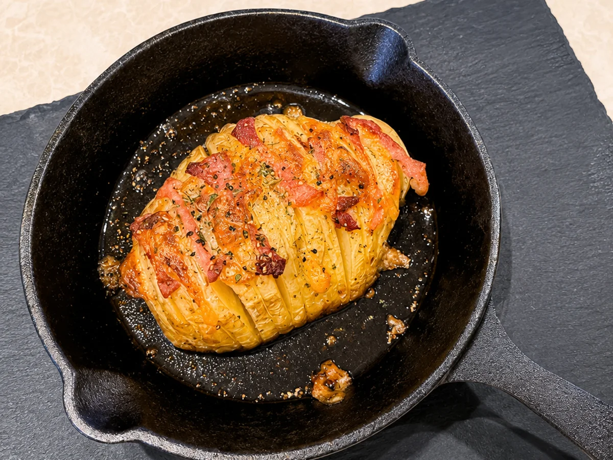 STATIONのハッセルバックポテト・那覇BBQアペタイザー